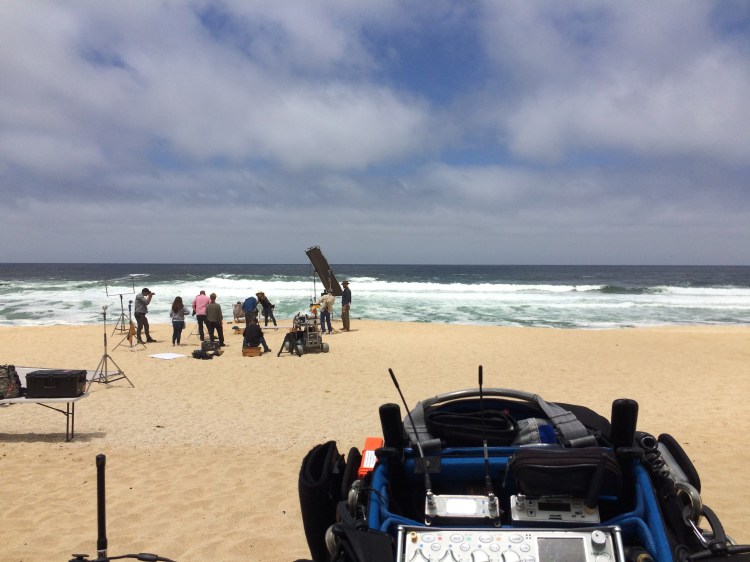 on location by the ocean