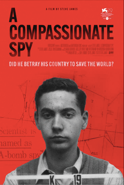 Film poster for A Compassionate Spy a film by Steve James