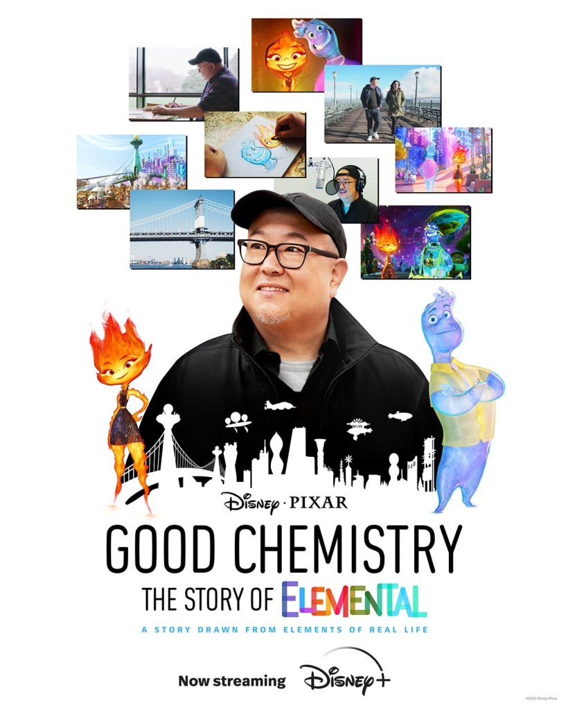Poster for Pixar's Good Chemistry: The Story of Elemental